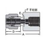 Internal thread head straight tube connection