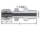 External thread connection type wear plate taper pipe connectors