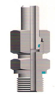 Taper sealing pipe butt welding type - 24 degrees